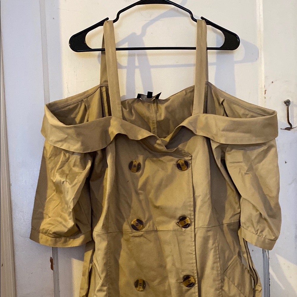 Eloquii Tan Midi Dress Classic Elegance - Picture 3 of 4